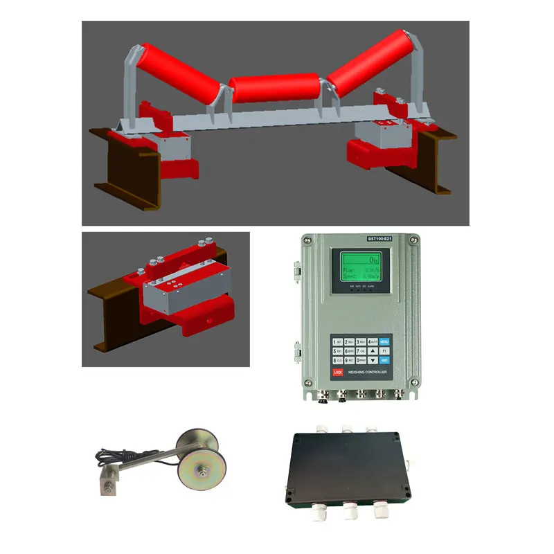 

Whole Set of Belt Conveyor Weighing System, Belt Weighing Indicator+Speed Sensor+Signal Transmitter Summing Box+Roller