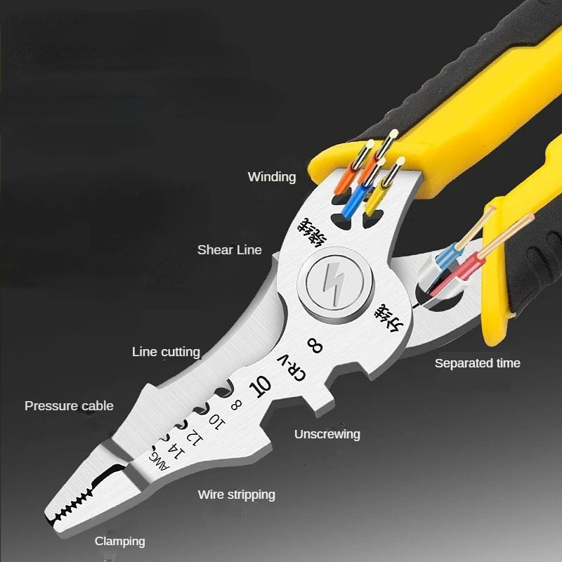 

Wire strippers High strength wire cutting pliers for electricians Wire crimping pliers for electricians Wire strippers