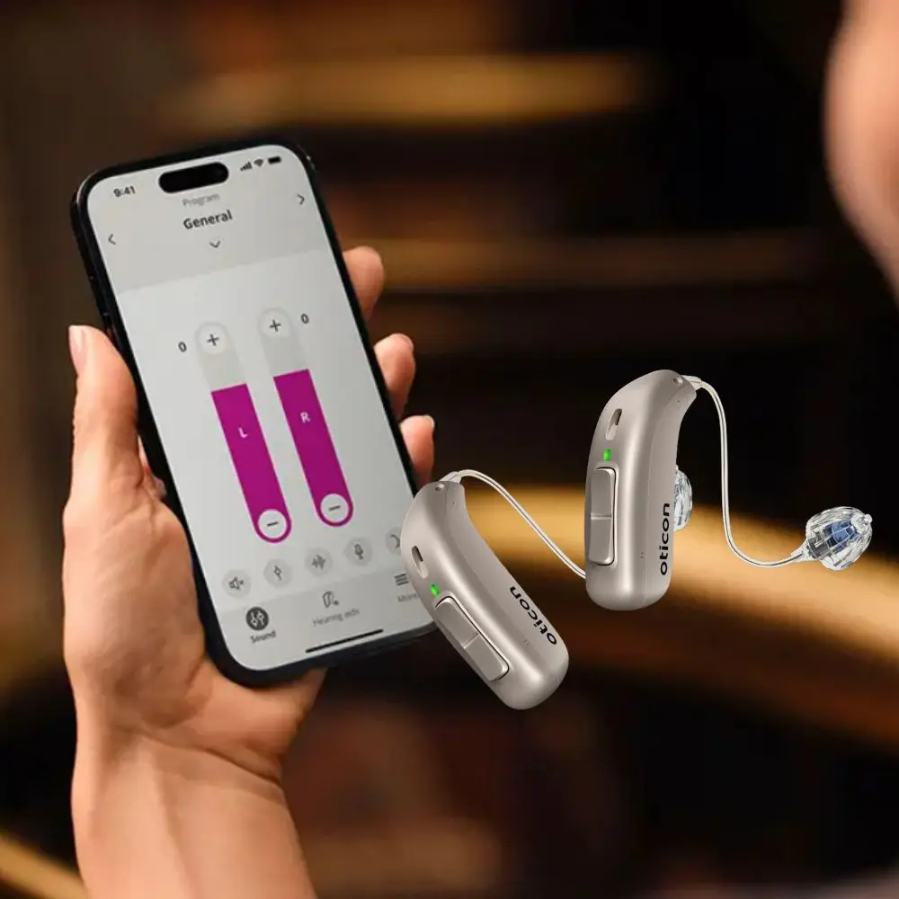 Фото Слуховой аппарат Oticon Jet PX 2 miniRITE с функцией Bluetooth, возможностью программирования через компьютер, 48 каналами и возможностью подзарядки. №4