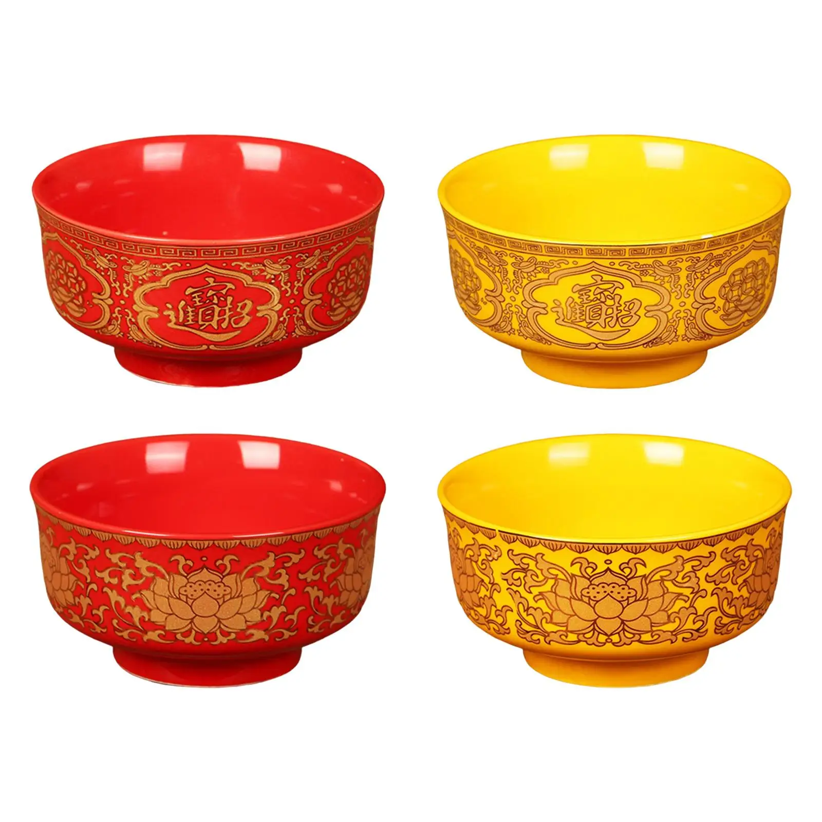 

Ceramic Tribute Bowl Decoration Prayer Bowl Buddha Supplies Tealight Candle Offering Bowl for Church Buddhist Hall Desktop