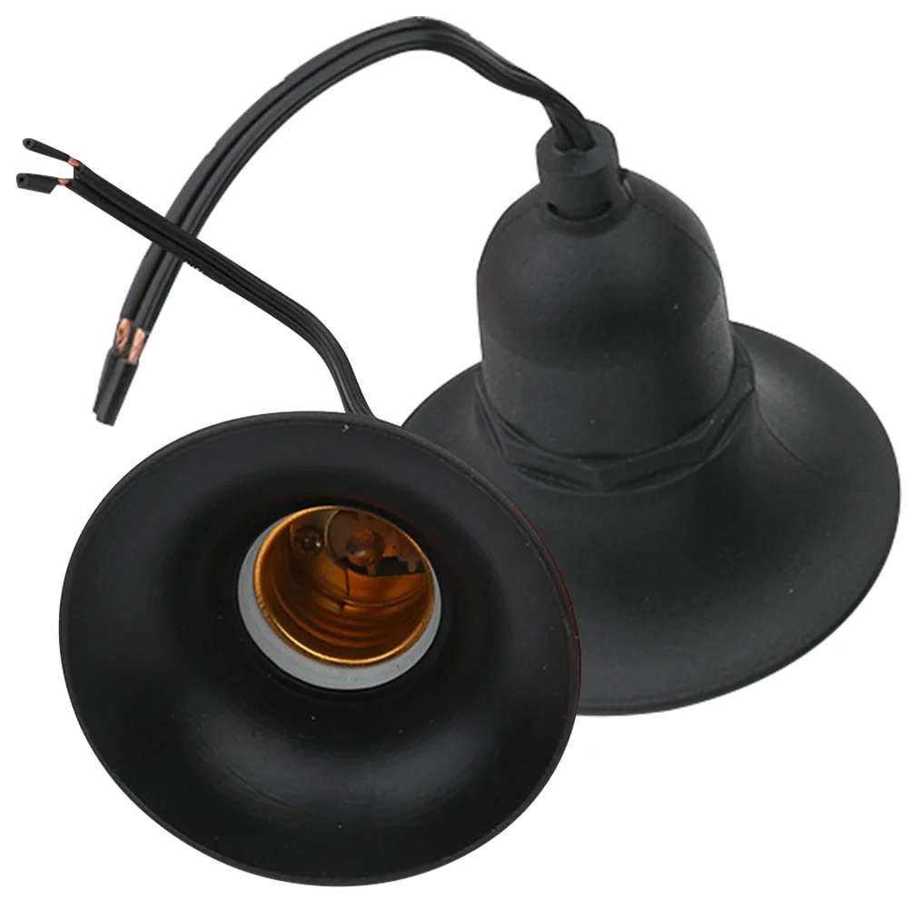 

2 Pcs Waterproof Lamp Holder Bulb Socket Light Base Covers Ceiling Lights Pendant Hanging LED Bulbs E27 Spiral