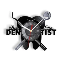 dentist equipment dental office teeth wall sign decorative clock orthodontist vinyl record wall clock nurse appreciation gift