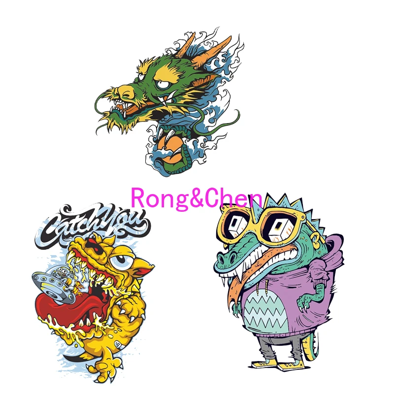 

Personality Car Stickers Catch You Cartoon Dragon Crocodile Car Motorcycle Decal Tablet Bumper Skateboard Vinyl PVC Decals