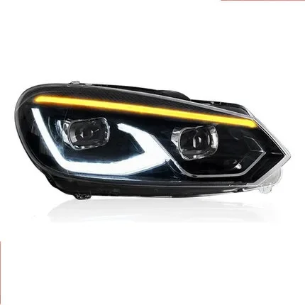 Автомобильные светодиодные фары в сборе для Volkswagen vw sagitar golf6 6GTI 2010-14 DRL дневные