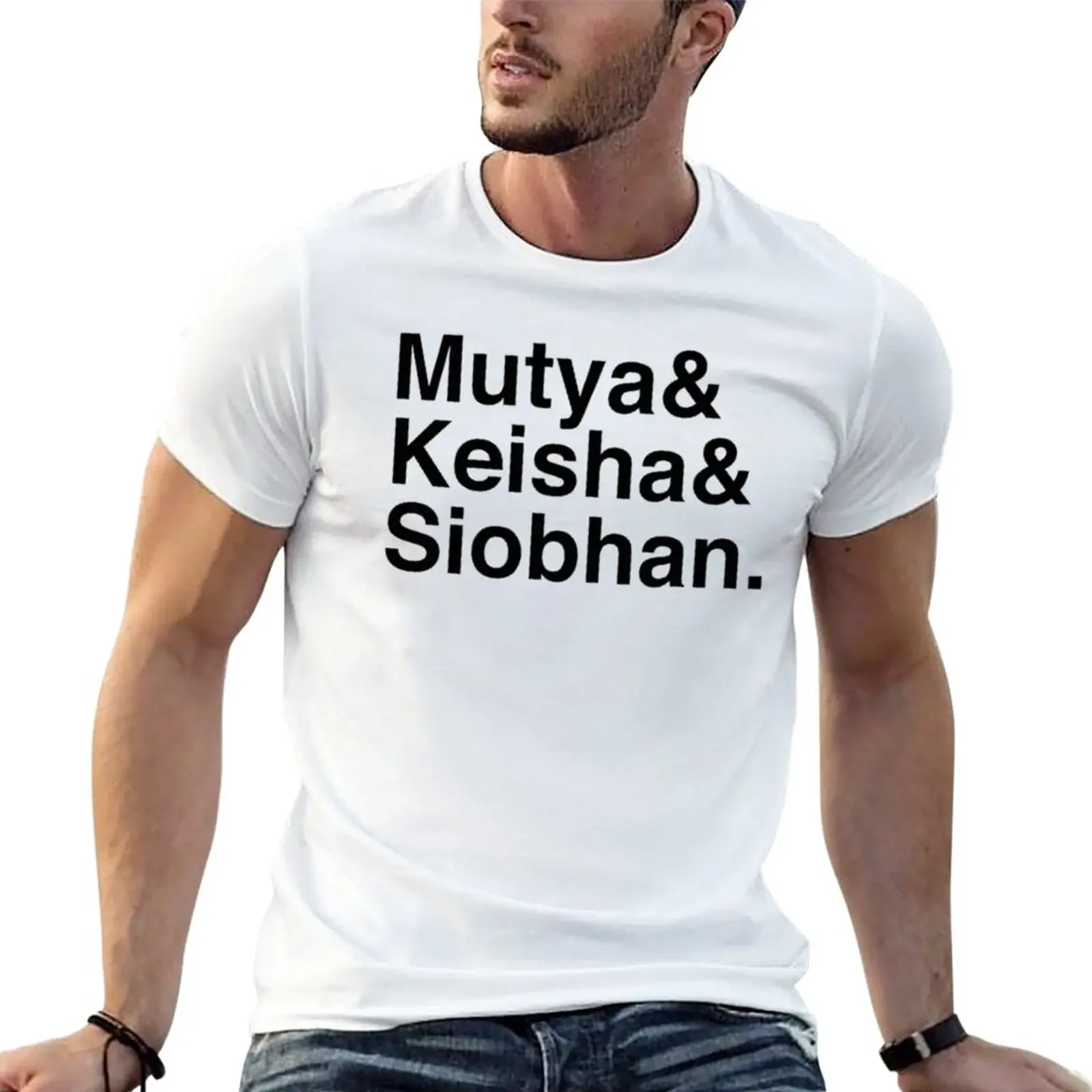 Фото Новая Оригинальная Классическая футболка sugabes Mutya Keisha Siobhan, футболка 92, футболка оверсайз с графическим рисунком, винтажные топы, роскошная одежда для мужчин №1