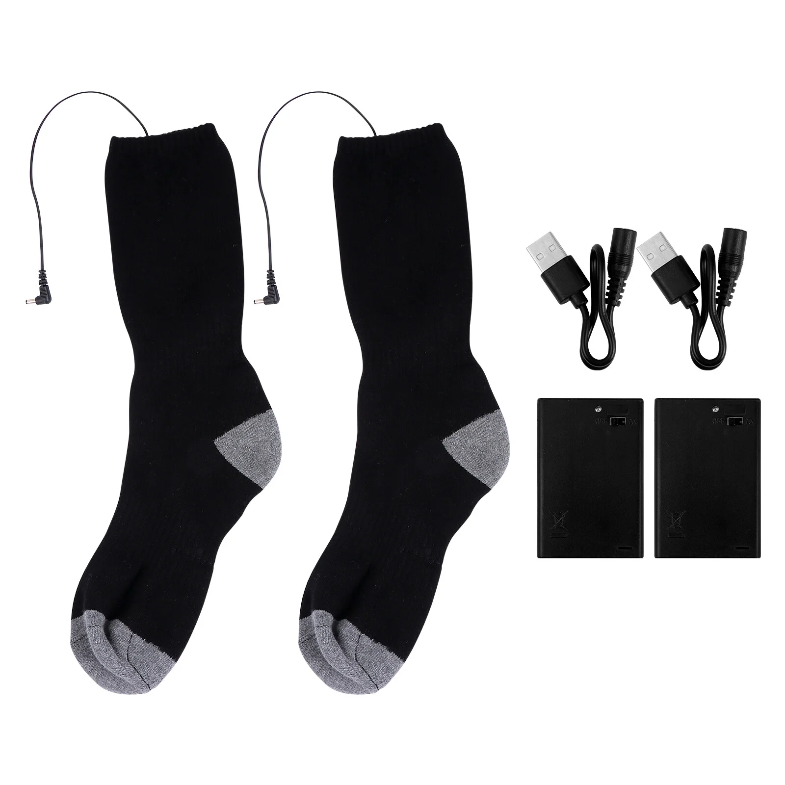 

Veneer Sock Winter Ladies Socks Universal Cotton Heating Polyester Women's Rechargable Batteries