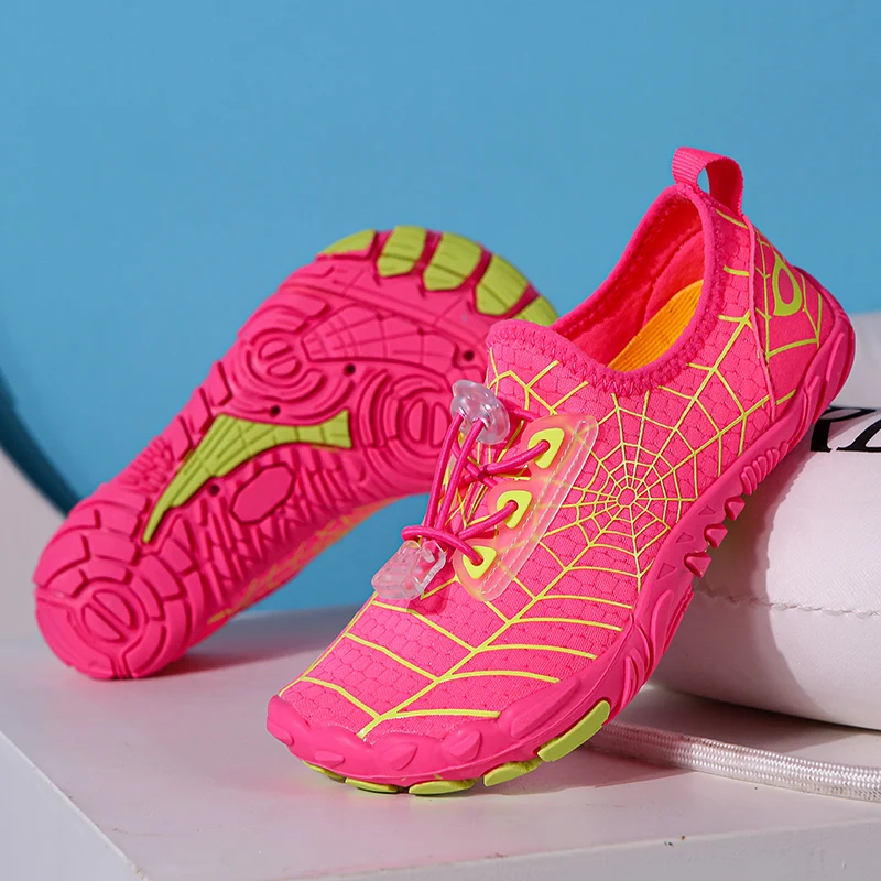 Summer Kid's Breathable Aqua Shoes Boys and Girls Swimming Shoes Quick Dry Wading Shoes Outdoor Children Upstream Water Shoes