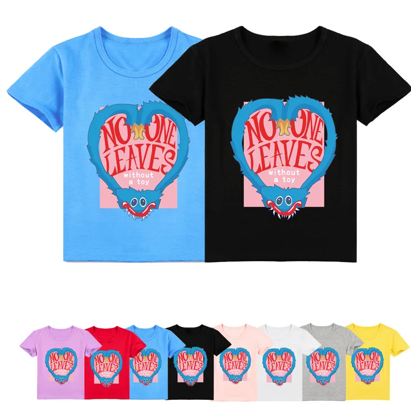 

New Game Poppy Playtime Clothes Kids Harajuku Casual Graphic Streetwear Boys Short Sleeve T-Shirt Baby Girls Huggy Wuggy Tshirts