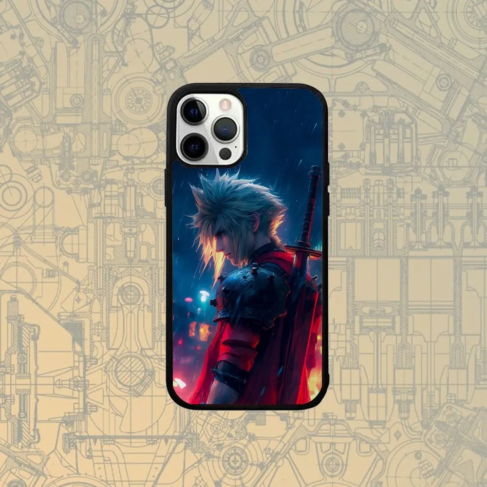 Чехол для телефона Final Fantasy VII Cloud IPhone 16 15 Pro Max чехол 14 Plus 13 12 11 Magesafe с магнитной