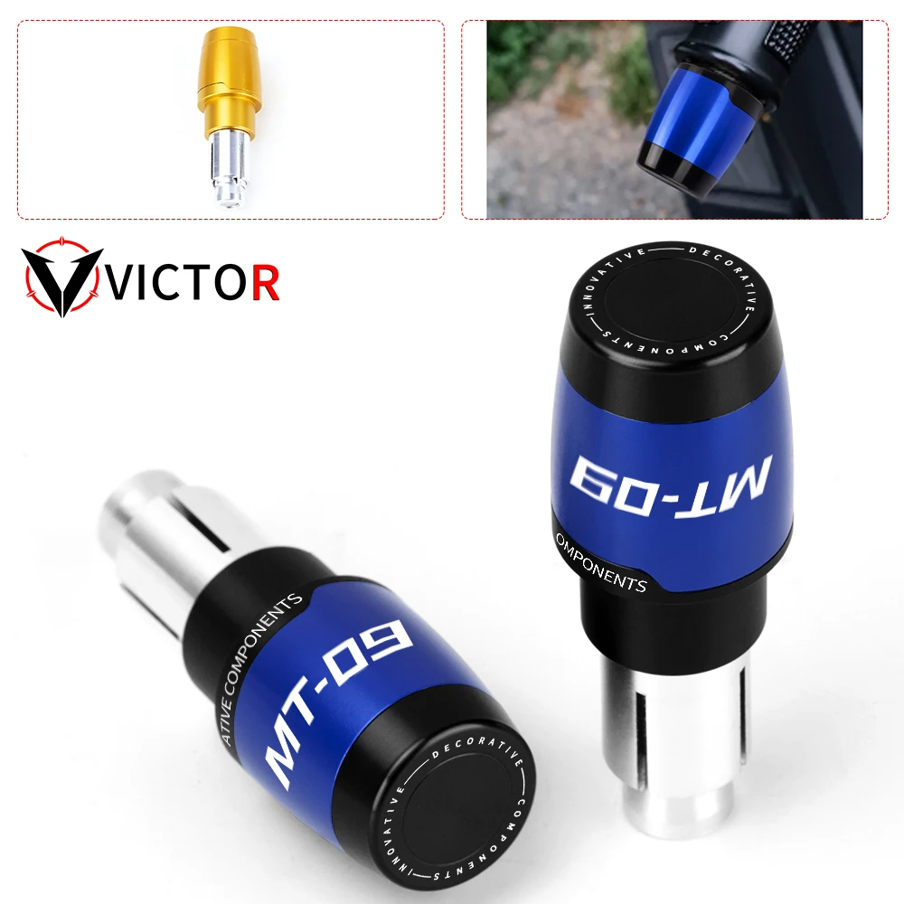 

CNC Aluminum Motorcycle Accessories grips ends Handle Bar Cap End Plugs Handlebar Grips For YAMAHA MT-09 MT09SP MT 09 SP 2019