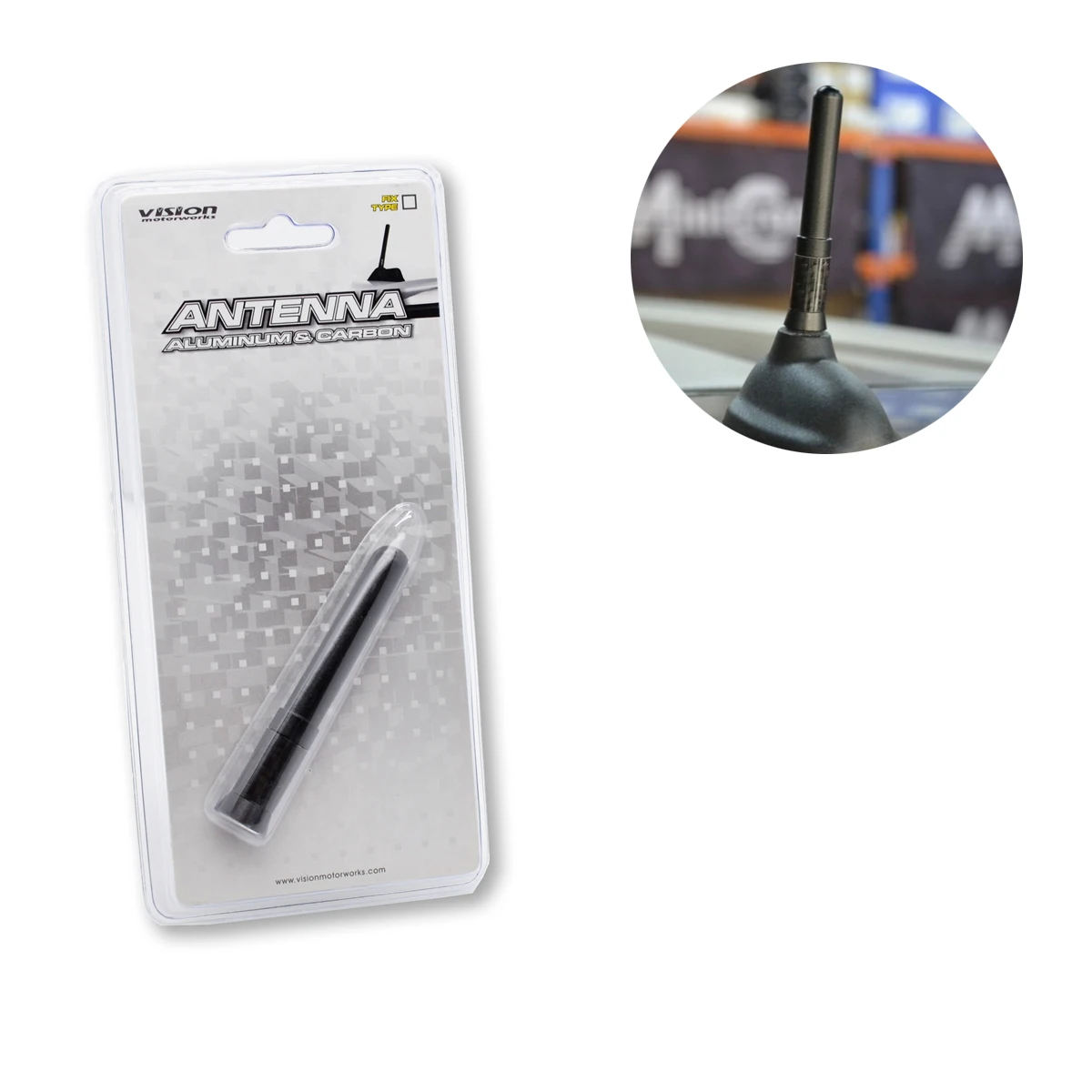 

Aluminum carbon fiber 3 Inch Car Antenna for Jeep Chevy GMC Dodge Ford truck