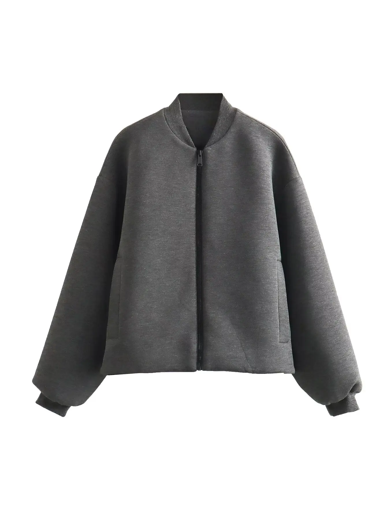 Женская осенне-Весенняя мотоциклетная куртка с воротником-стойкой и длинным