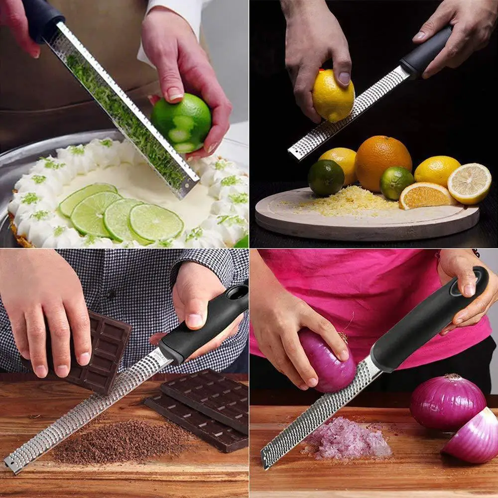 

Cheese Grater Slicer Stainless Steel Lemon Zester Chocolate Chopper Fruit Peeler Planer Vegetables Cutter Kitchen Tools Gadgets