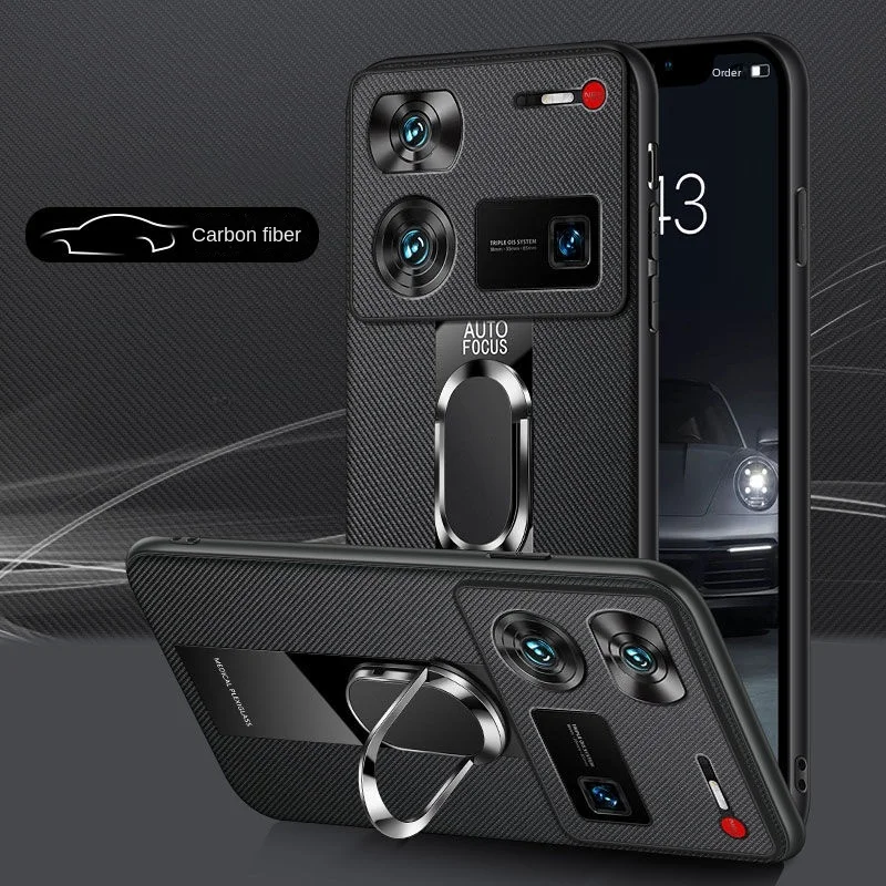 Фото Для nubia Z70 Ultra z50 z60 ultra чехол-держатель magsafe противоударный чехол из овечьей кожи силиконовый чехол чехлы №1