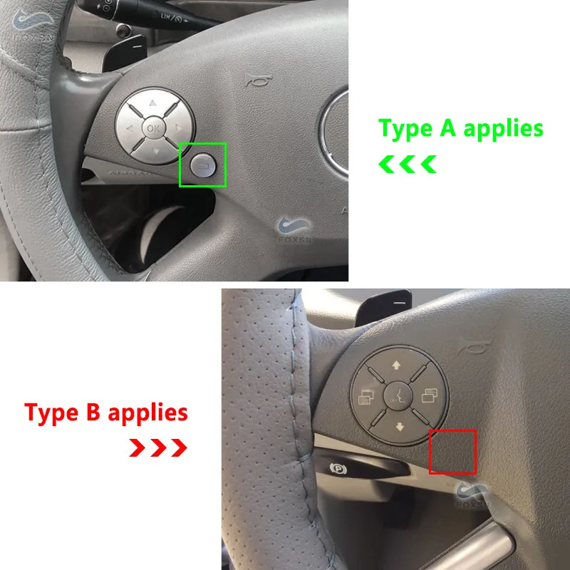 ABS Chrome для Mercedes Benz E C S GLK R ML GL CLS SLK Class W204 W212 Стайлинг автомобиля Наклейки на кнопки