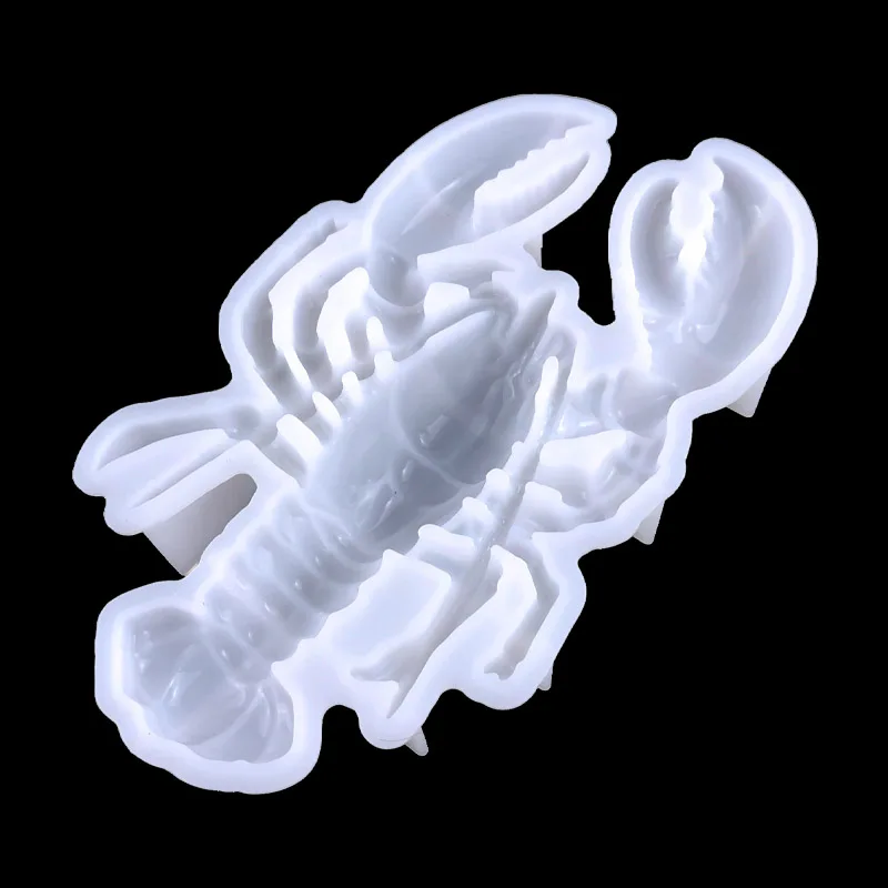 lobster Shape Resin Mold for Epoxy Casting 3D large Resin Molds Silicone Halloween Ornament Mold Wall Hanging Art Craft Supplies