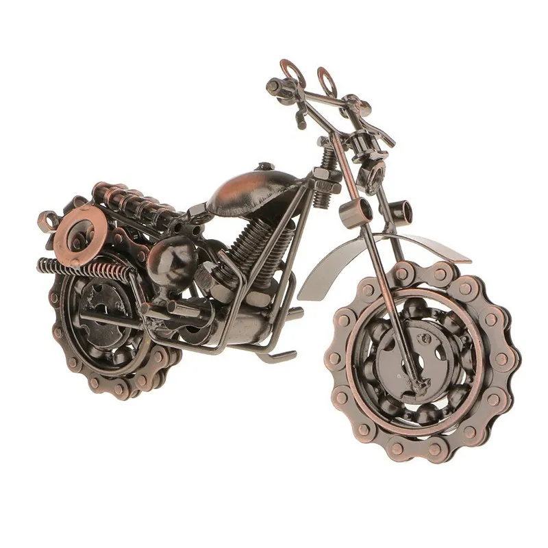 

Vintage Metal Model Craft Motorbike Motorcycle Model Home Decor Ornament Gift Boys Gifts Kids Toys