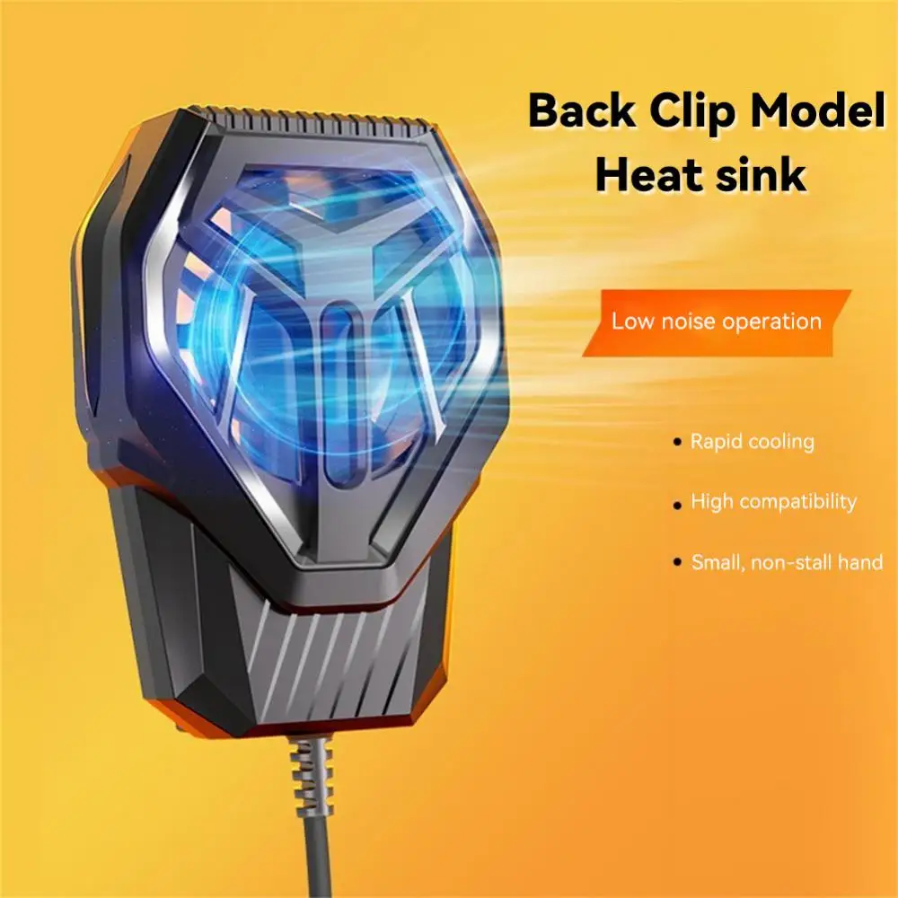 

Portable Phone Game Cooler Turbo Fan Plastic Mobile Phone Cooler Silent Heat Dissipation Phone Back Cooler Fast Cooling Mini
