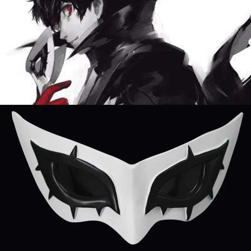Фото Маска для косплея Арсена Джокера из Persona 5 (2026), маска-повязка на глаза из ABS-пластика, реквизит для косплея Мастера Акацуки, маска для ролевых игр, Хэллоуин R74DS №2