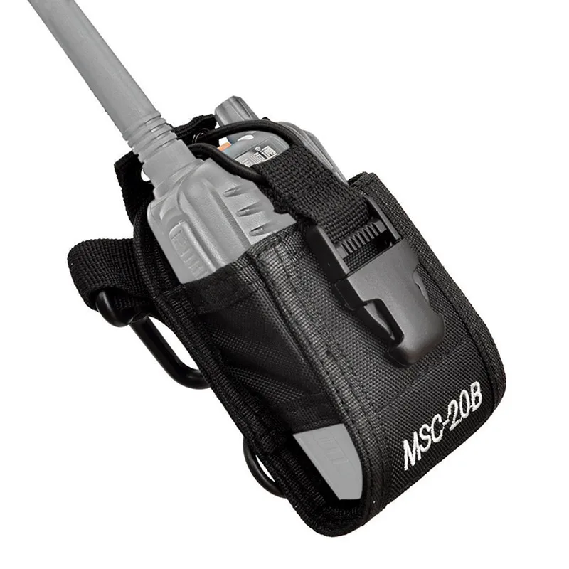 

MSC-20B Walkie Talkie Bag Nylon Holster Carry Case for Baofeng UV5R UV82 bf888S UV-9R Plus UV-B2 TYT Motorola KENWOOD Ham Radio