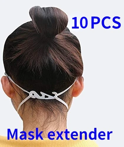 

Ear Loop Extender Clip for Face Mask,10PCS Ear Saver Clips for Face Mask,"Stay Put" Style Extender Clip,Perfect Homemade Masks