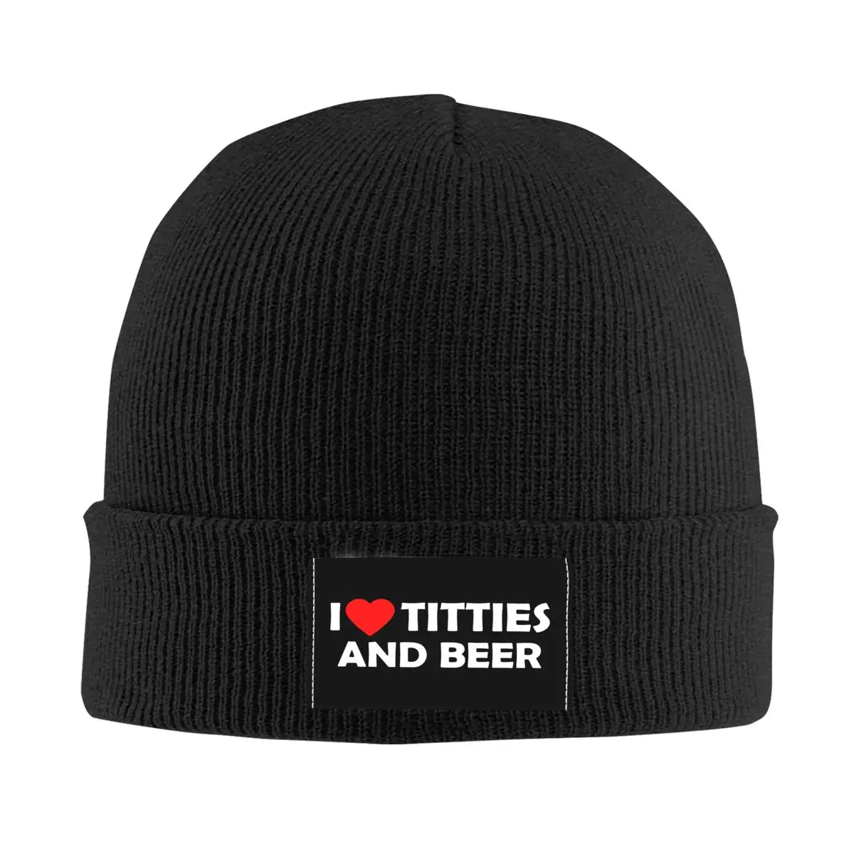 

I Heart Titties и Beer Beanie Cap унисекс зимняя теплая шляпа женская вязаная шапка лыжные шапочки