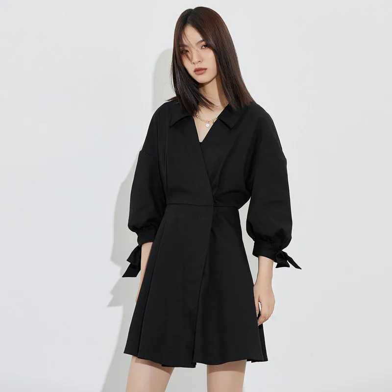 

GLAUKE Summer New Fashion Trendy Waist-Tight Slimming and Short Denim Dress for Women