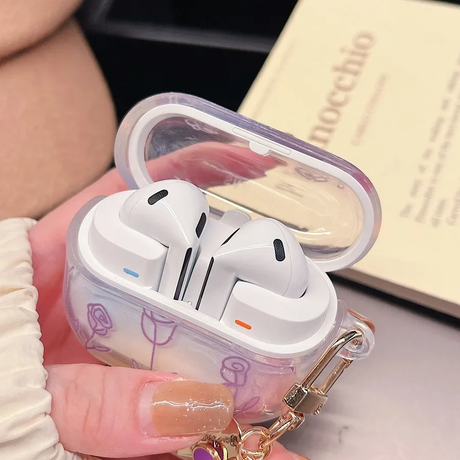 Силиконовый прозрачный чехол для наушников Samsung Galaxy Buds 3/buds3pro