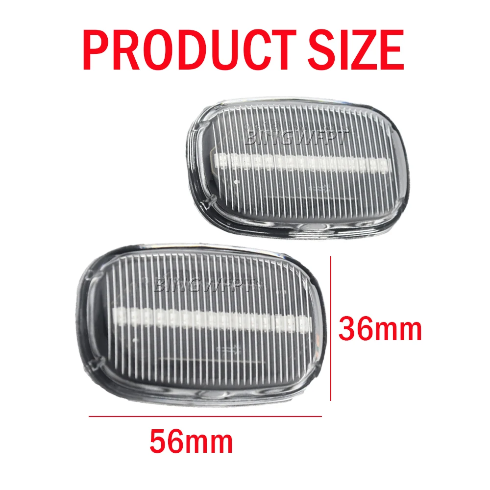 Фото Для Toyota Corolla E10/E11/E12 Yaris Verso Hilux Surf N21 RX автомобильный Динамический светодиодный боковой маркер, плавный поворотный сигнал, лампа для панели №3
