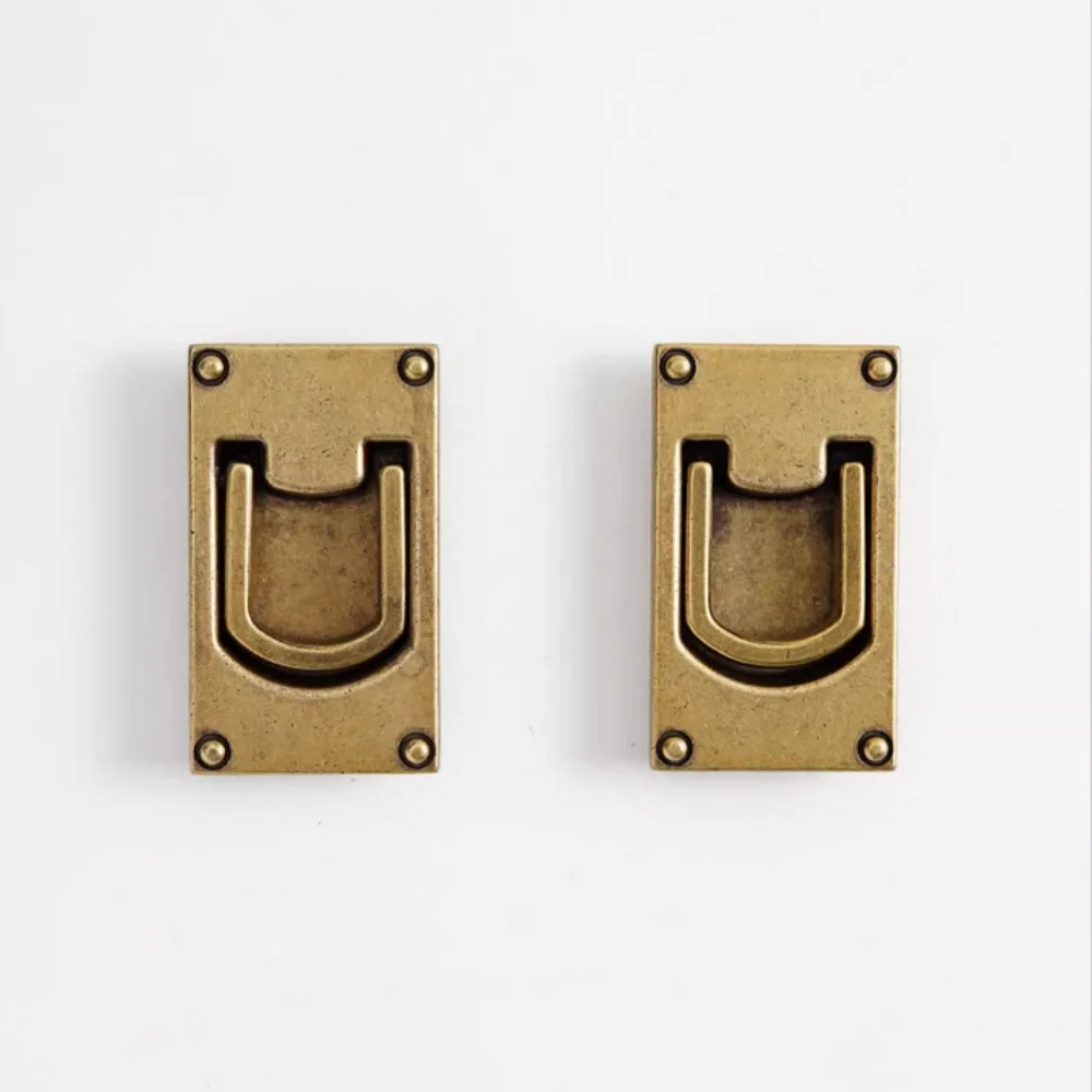 32 54 мм латунный скрытый выдвижной ящик в стиле ретро ручка шкафа вытяжной