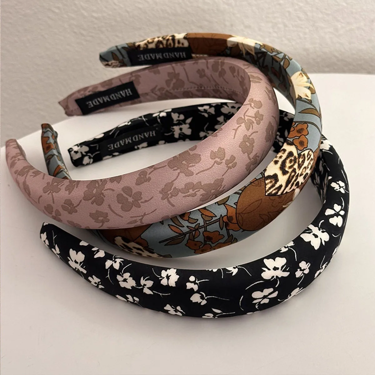 

Vintage Korean Woman Big Elegant Floral Elastics Hair Band Headband Scrunchies Hair Ties Ladies Ponytail Hold Hair Accessories