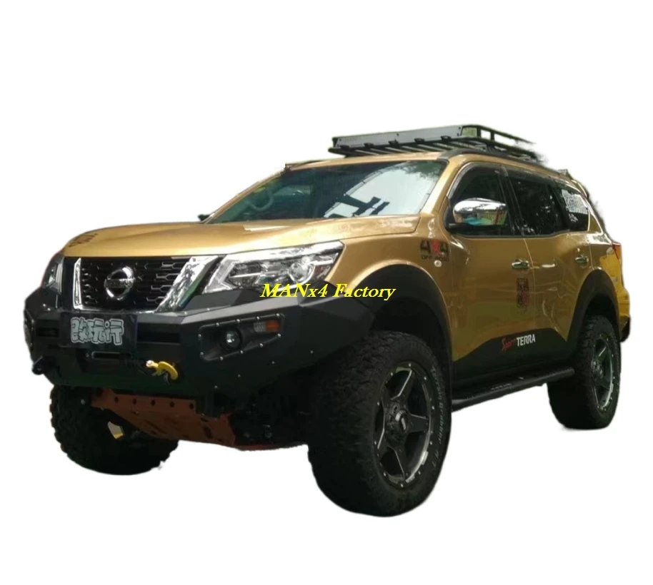 Передний бампер MANx4 Steel Bull Bar для Nissan Terra Xterra 2018+