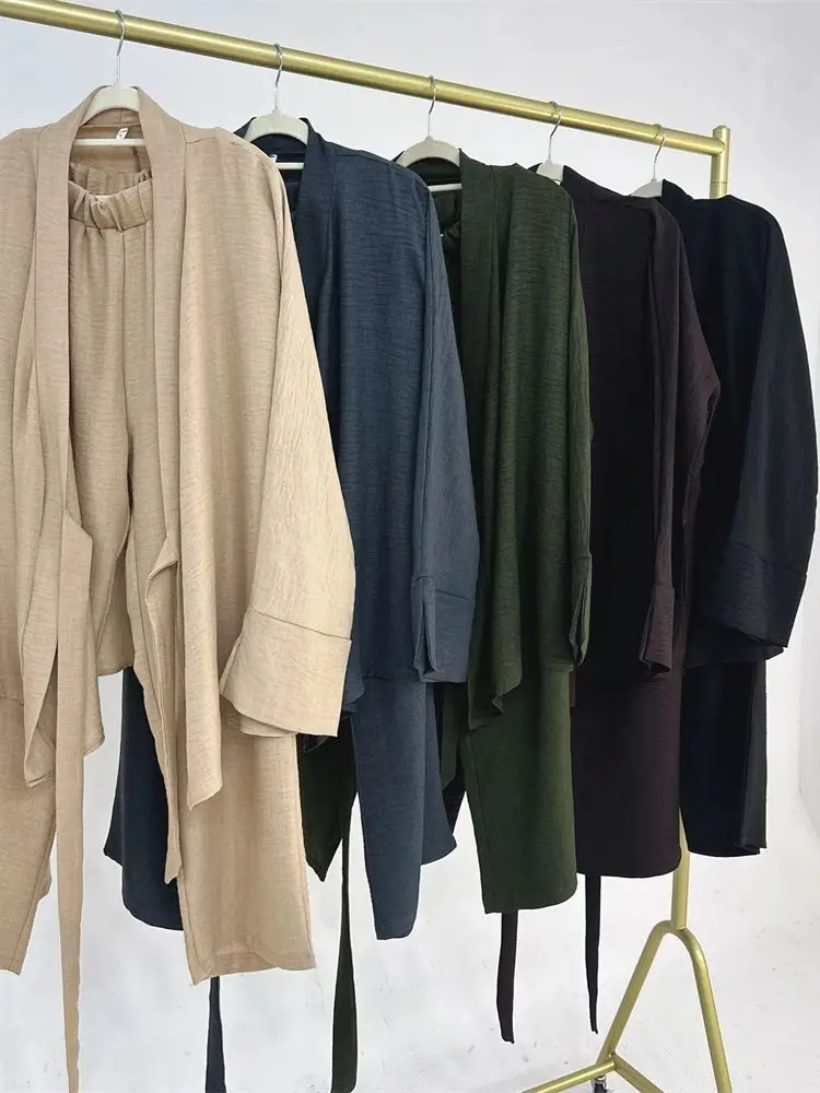 ИД простой комплект из 2 предметов абайя топы юбка скромные мусульманские