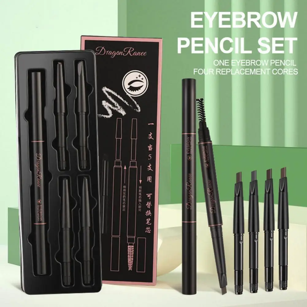 

Двухсторонний карандаш для бровей и макияжа, не цветущий яркий цвет, удобный захват