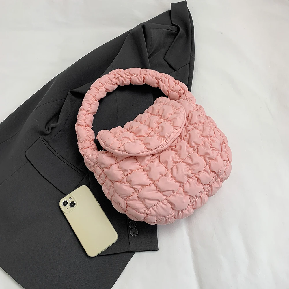 Женская нейлоновая сумка через плечо стеганая сумка-хобо с карманами