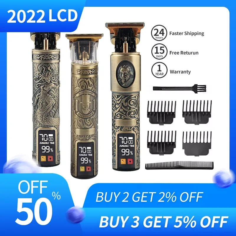 

T9 Hair Cutting Machine Rechargeable Hair Clipper Man Shaver Trimmer For Men Barber Professional Beard Trimmer K700-1