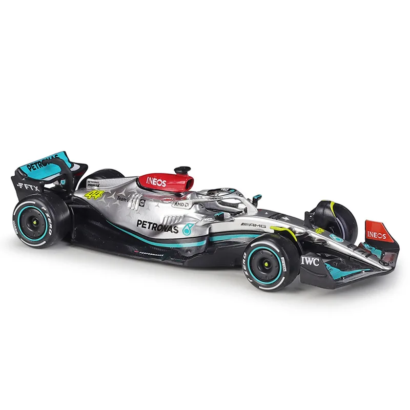 

Bburago 1:43 2022 Mercedes AMG F1 W13 E Performance #44 Lewis Hamilton #63 George Russell Simulation Alloy Toy racing Car Model