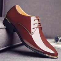 patent leather men shoes classic lace up luxury designer shoes rubber anti slip male office large size 48 mens fashion 2022