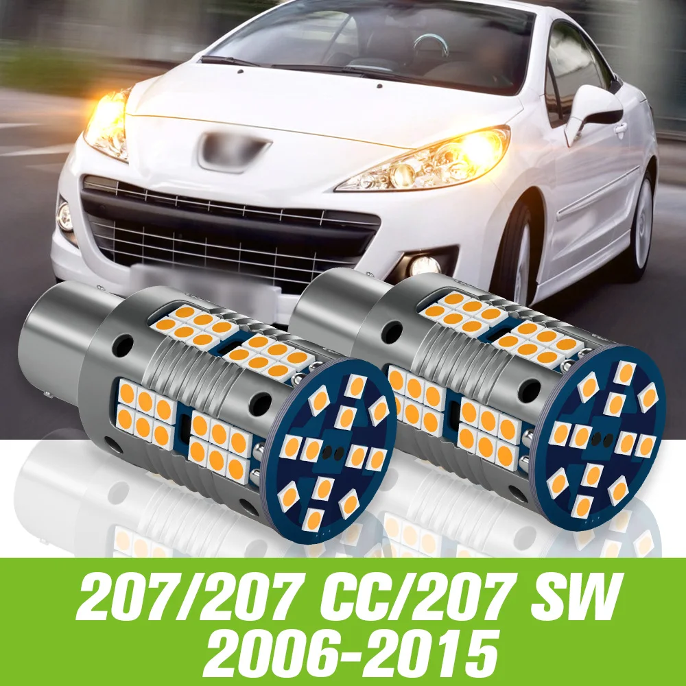 2pcs For Peugeot 207 CC SW 2006-2015 LED Turn Signal Light Turning Lamp 2007 2008 2009 2010 2011 2012 2013 2014 Accessories