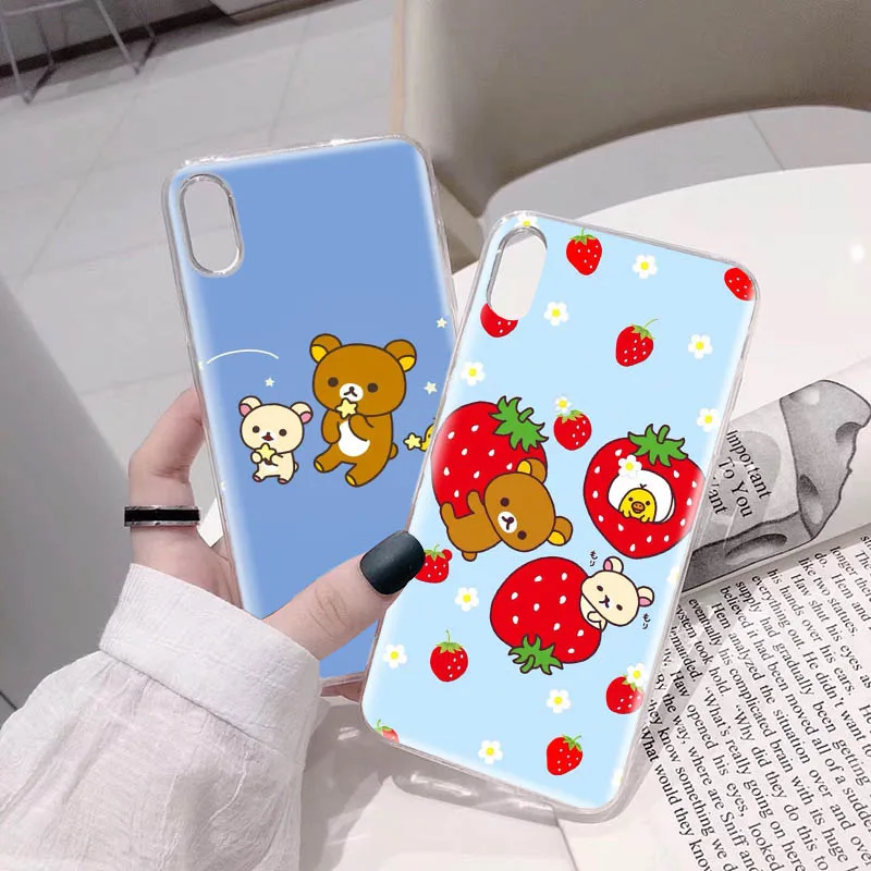 C-1 Rilakkuma TPU чехол для Realme Narzo 20 30 30A 50 50I 50a Prime 9 10 Pro C30S C35 C55 Plus