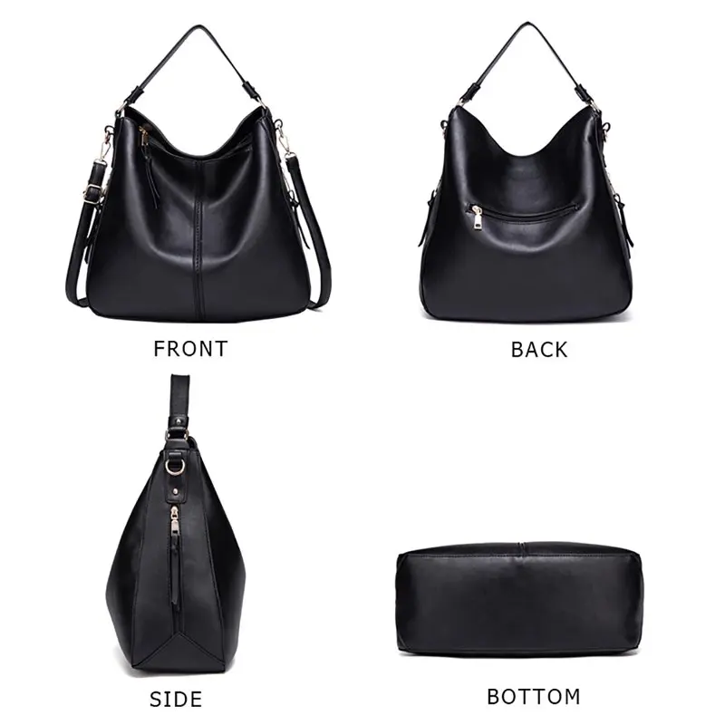 Faux  Hobo Handbags for Women Large Designer Bucket Purse