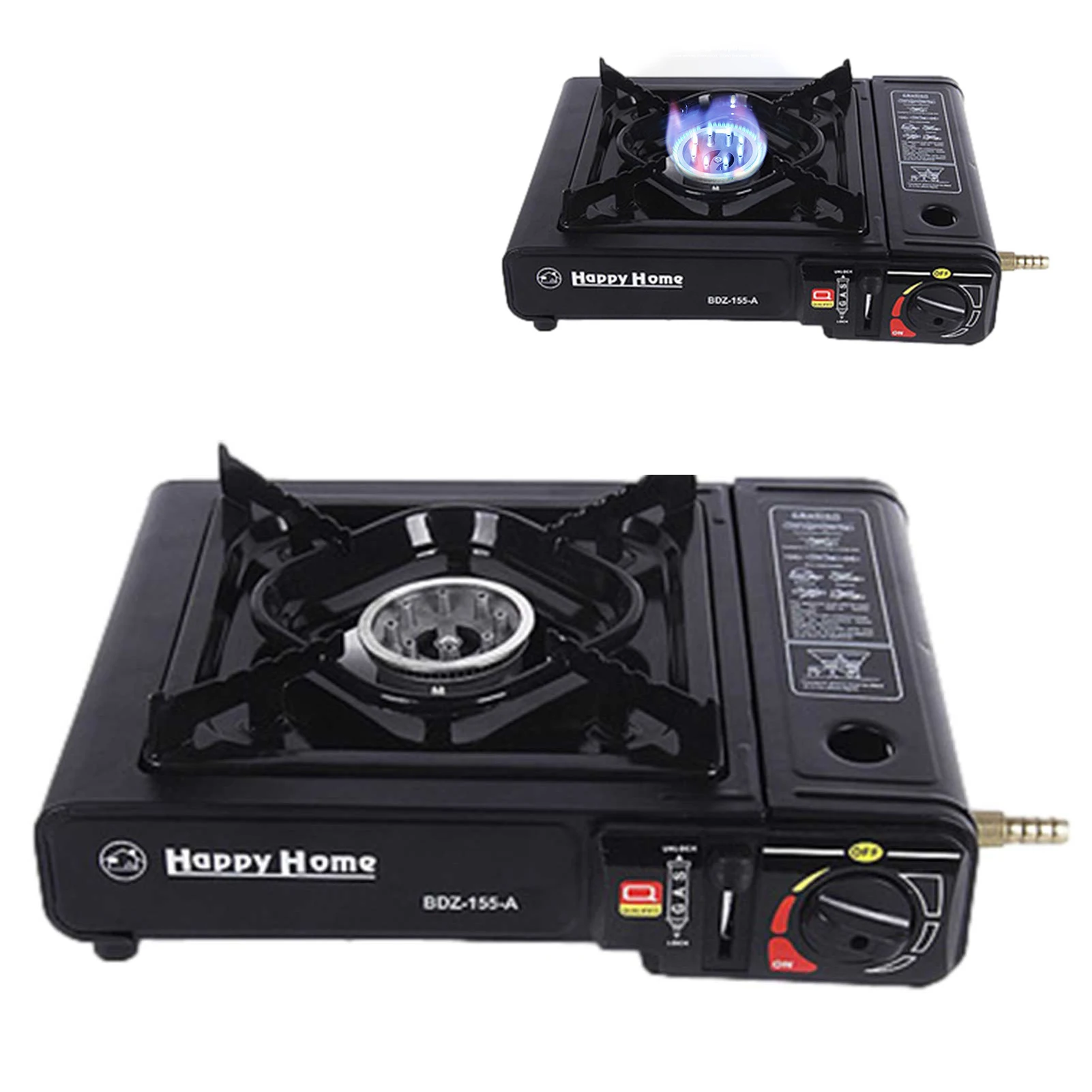 

Dual-purpose Portable Cassette StoveSingle Drawer Double Burner Camping Cooking Stove For Outdoor Indoor Camping Cooking