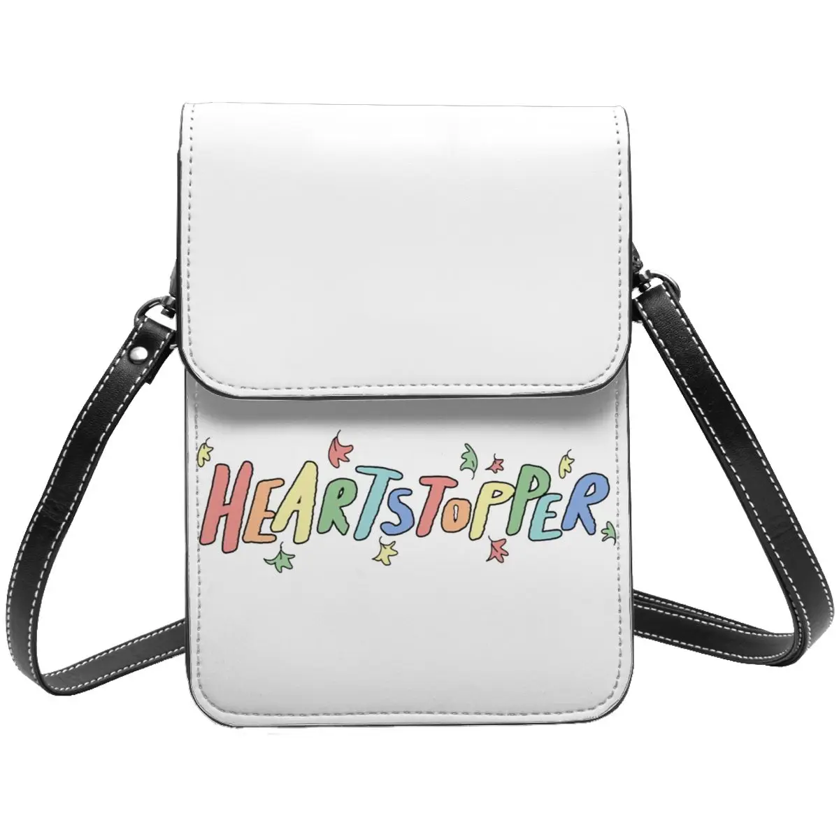 

Цветная сумка через плечо с изображением сердца, милая Женская деловая комиксная сумка с логотипом сердца, искусственная сумка, подарок, многоразовые кожаные сумки