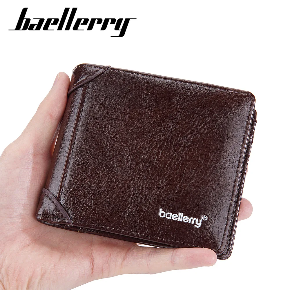 

New Vintage Men's Short Wallet Multi Clip Coin Bag Driver's License Wallet Multi Function Open Wallets for Men 2023