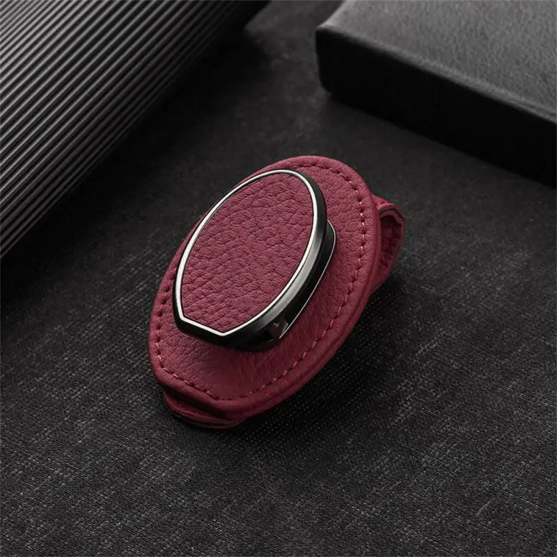 

Good Flexibility Car Glasses Sunglasses Clip Fashionable Multinational General Ticket Clip Durable Leather Carbon Fiber Clip