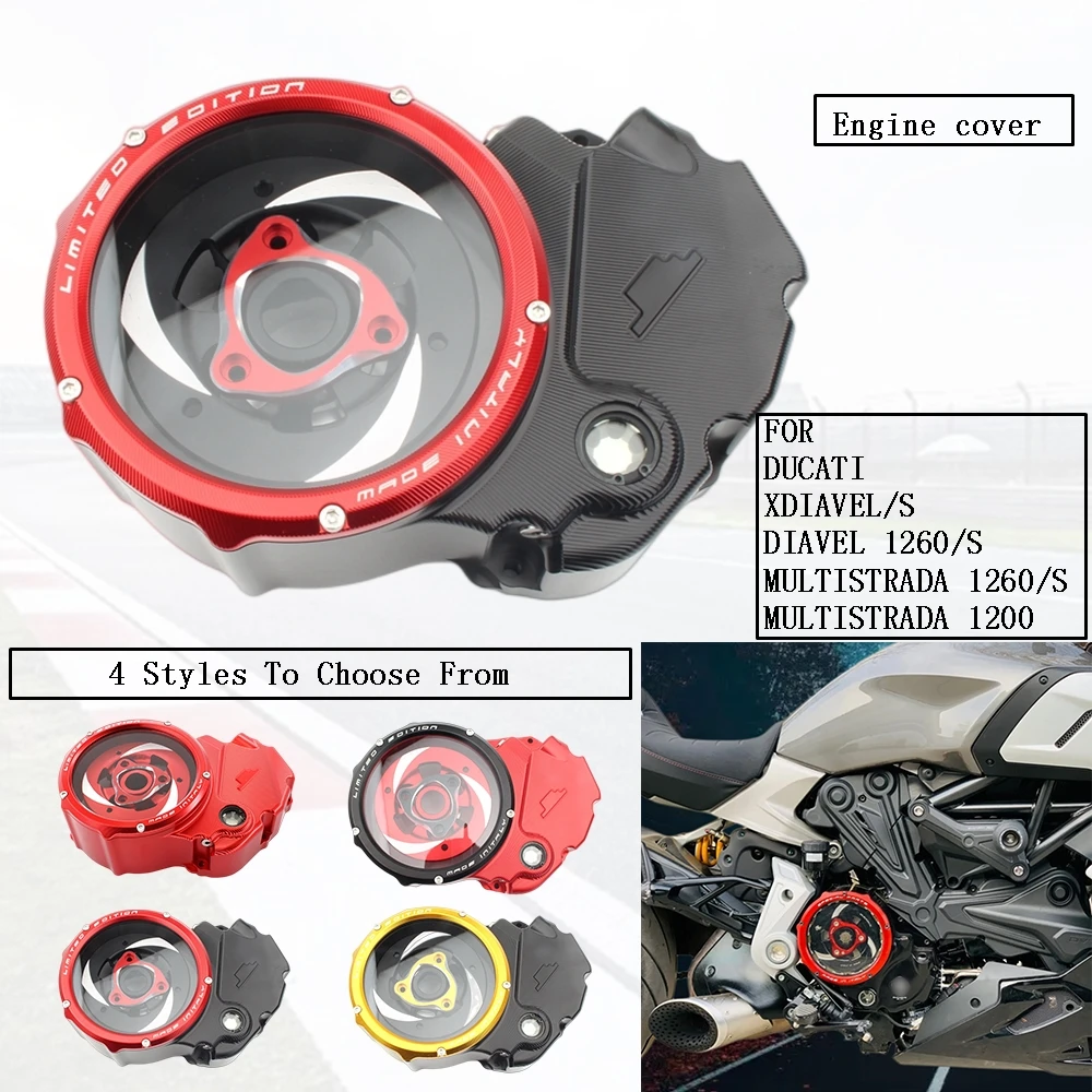 

Прозрачная крышка сцепления двигателя для DUCATI xдемоel S, MULTISTRADA 1200 ENDURO PRO 206-16 MULTISTRADA 1260 S демоel 1260 S