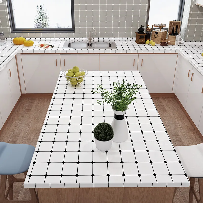 

Kitchen Waterproof and Oil Proof Wall Stickers Furniture Protective Film Bathroom Wallpaper Wall Papers Home Decor