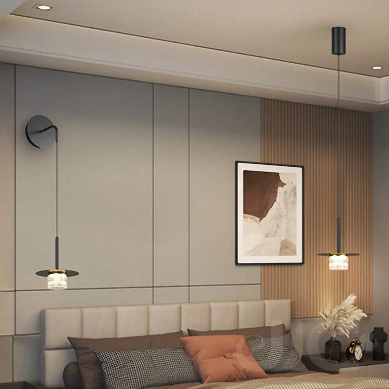 

JJC Luxury And Minimalist Design Sense Long Line Chandelier Light Nordic Simple Living Room Lamp LED Dining Room Chandelier