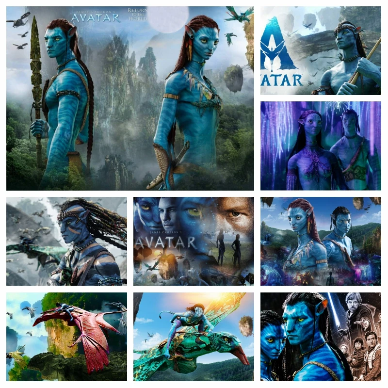 

5D Diamond Painting New Movie Avatar 2 The Way of Water Fantasy Art Embroidery Mosaic Kits Cross Stitch Home Birth Gift Decor