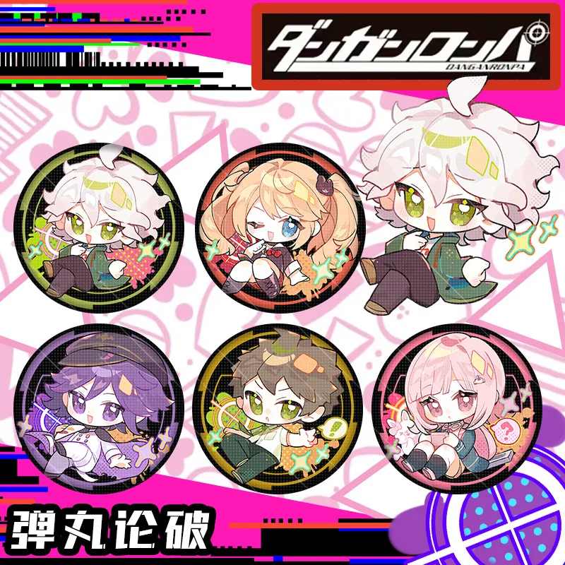 Женская брошь с аниме принтом Danganronpa Trigger Happ